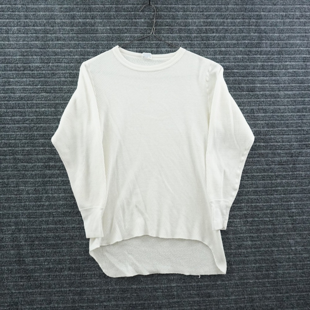 60s J.E. Morgan Arctex Long Johns Mens M White Waffle Knit‎ Thermal Top USA Made